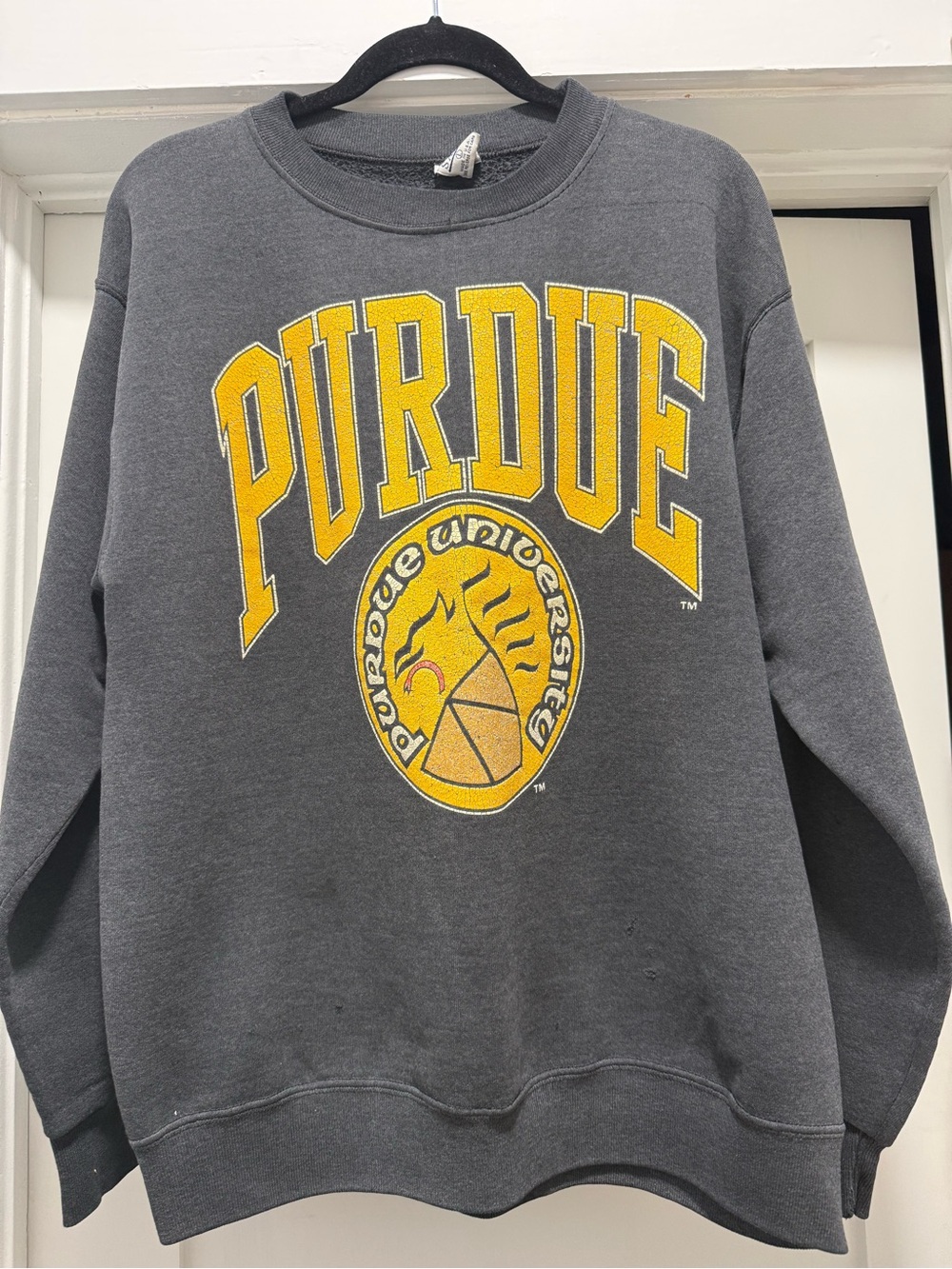 Purdue University Crewneck Sweatshirt - Gray/Gold